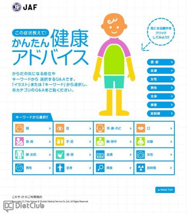 かんたん健康アドバイス