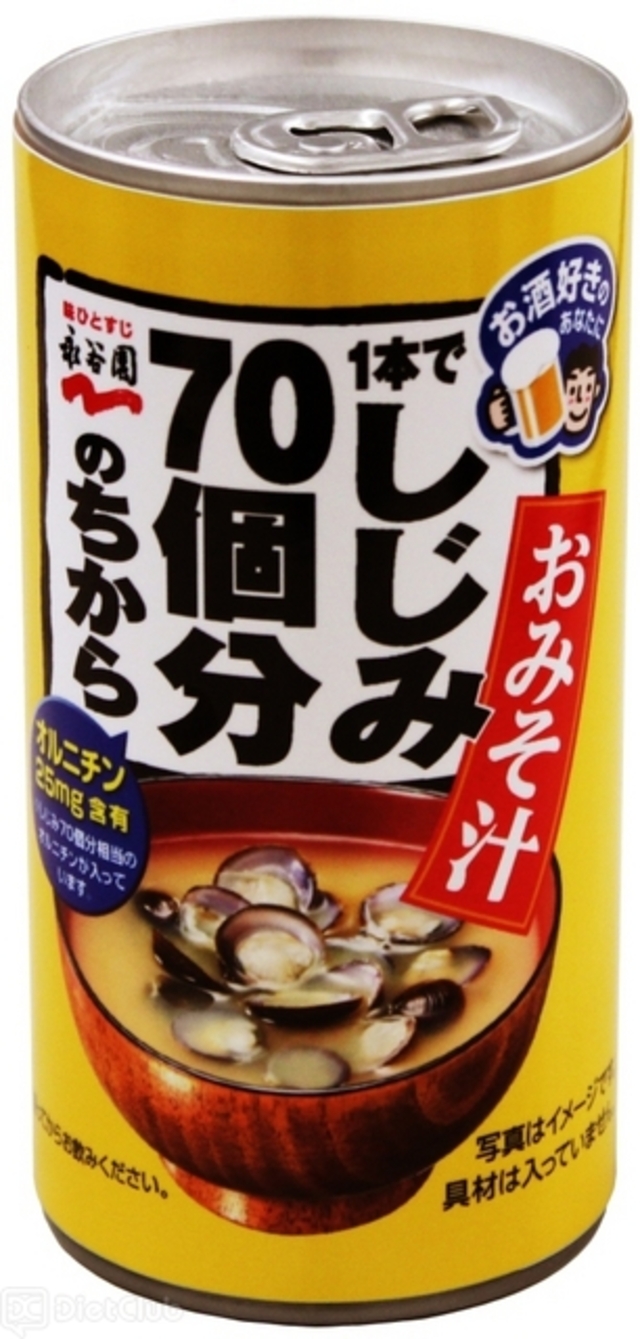「1本でしじみ70個分のちから 缶みそ汁」